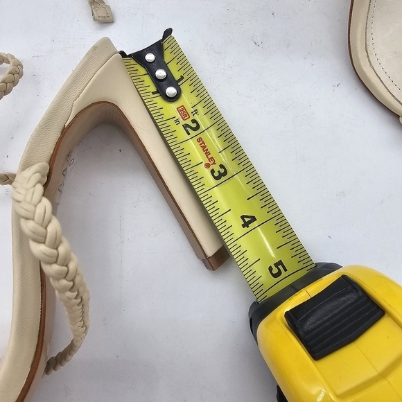 NWOB SCHUTZ Jada Braided Ankle Tie SandalEGG SHELL, Size 5.5 New with defect - Picture 9 of 9